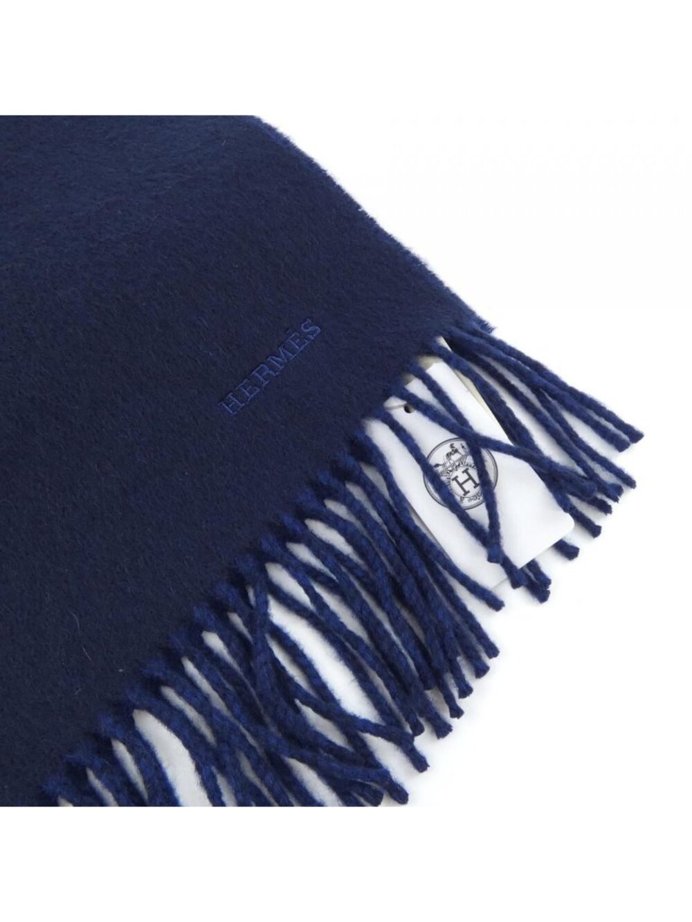 Hermes Scarf Navy - Picture 2 of 4